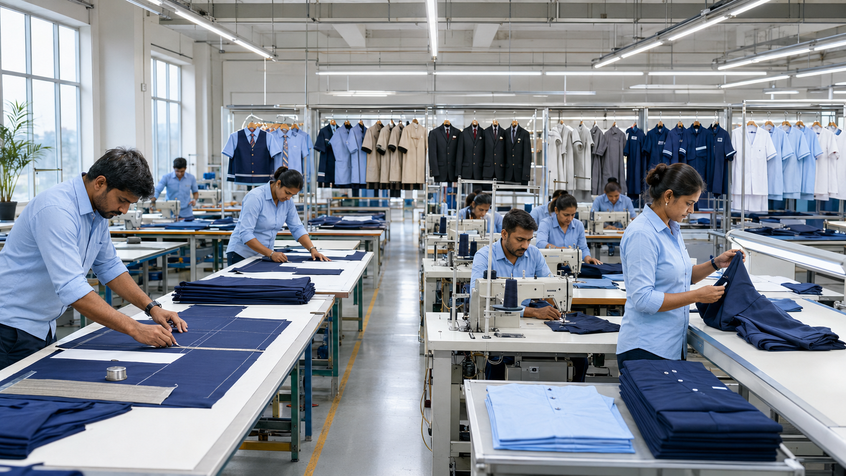 BR MODE bulk uniform manufacturing unit in Faridabad